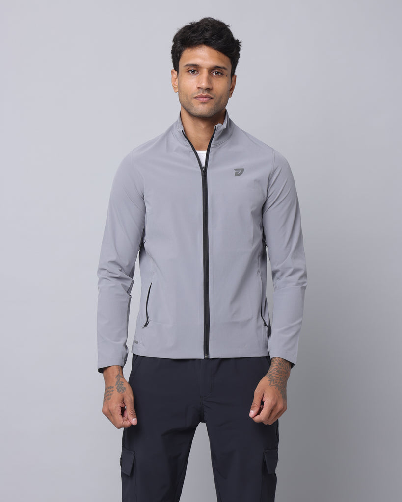 KA 53 Wind Cheater Training Jacket | Feather Grey – ka53mensclub