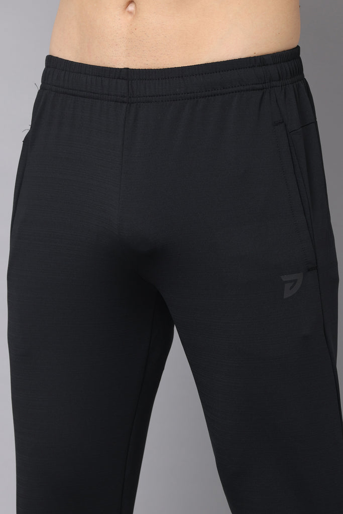 Black Knee Zipper Pant