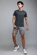 KA53 Lycra Printed Shorts | Light Grey