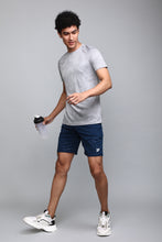 KA53 Lycra Printed Shorts | Magenta Blue