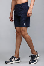 KA53 Lycra Printed Shorts | Navy Blue