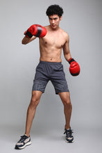 KA53 Lycra Printed Shorts | Dark Grey