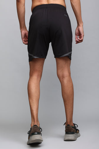 KA53 Lycra Fitness Shorts | Black