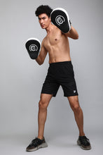 KA53 Lycra Printed Shorts | Black