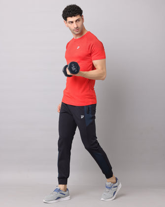 KA53 Dri-FIT Lycra Jogger | Navy Blue