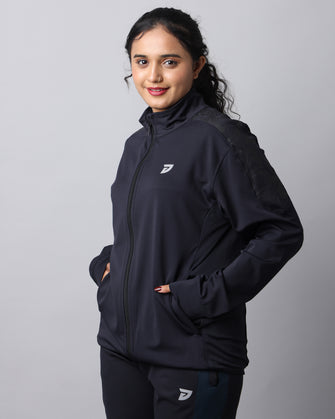 KA53 Unisex RapidDry Dri-FIT Lycra Jacket | Navy Blue