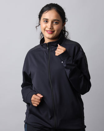 KA53 Unisex RapidDry Dri-FIT Lycra Jacket | Navy Blue