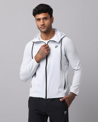 KA53 Water Resistant Wind Cheater Jacket with Hoodie | Hello Grey