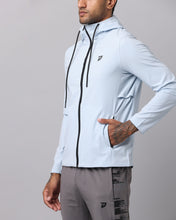 KA53 Water Resistant Wind Cheater Jacket with Hoodie | Breaker Blue
