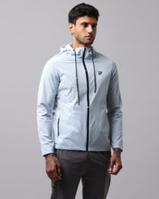 KA53 Water Resistant Wind Cheater Jacket with Hoodie | Breaker Blue