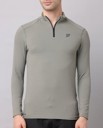 KA53 Dri-FIT Thumbhole Zipper | M Grey