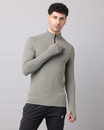 KA53 Dri-FIT Thumbhole Zipper | M Grey