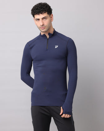 KA53 Dri-FIT Thumbhole Zipper | Navy