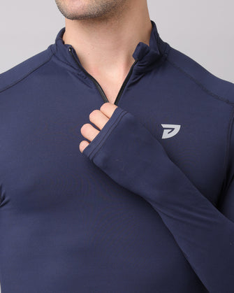 KA53 Dri-FIT Thumbhole Zipper | Navy