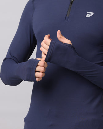 KA53 Dri-FIT Thumbhole Zipper | Navy