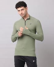 KA53 Dri-FIT Thumbhole Zipper | L Green