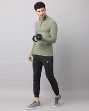KA53 Dri-FIT Thumbhole Zipper | L Green