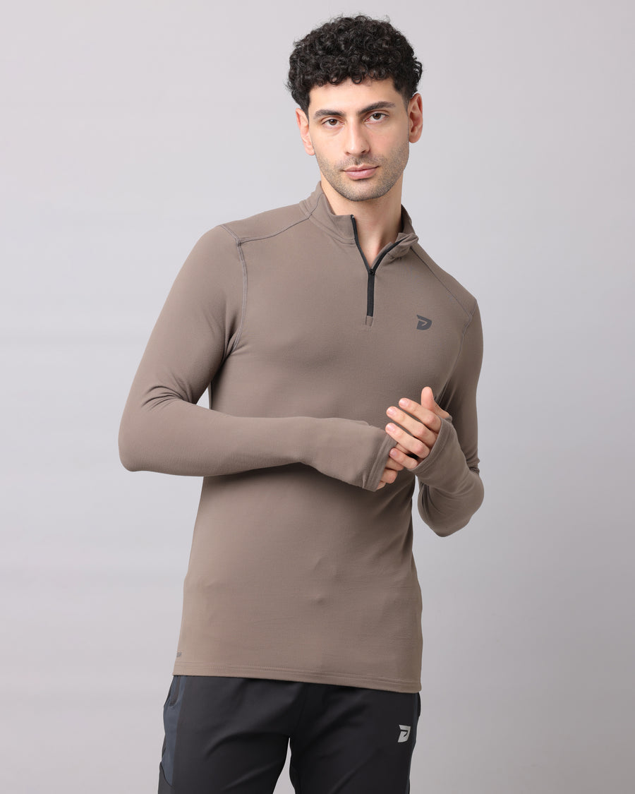 KA53 Dri-FIT Thumbhole Zipper | Olive – ka53mensclub