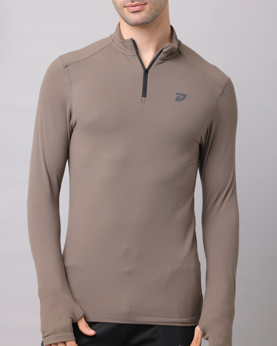 KA53 Dri-FIT Thumbhole Zipper | Olive – ka53mensclub