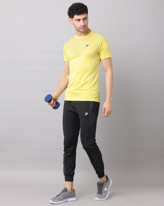 KA53 Dri-FIT Lycra Jogger |Black