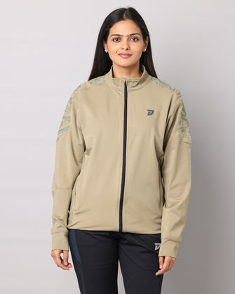 KA53 Unisex RapidDry Dri-FIT Lycra Jacket | Khakhi