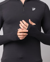 KA53 Dri-FIT Thumbhole Zipper | Black