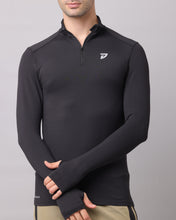 KA53 Dri-FIT Thumbhole Zipper | Black
