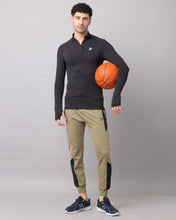 KA53 Dri-FIT Thumbhole Zipper | Black