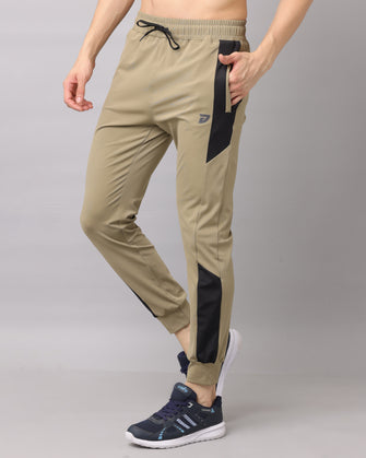 KA53 Dri-FIT Lycra Jogger | Khakhi