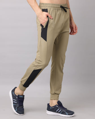 KA53 Dri-FIT Lycra Jogger | Khakhi