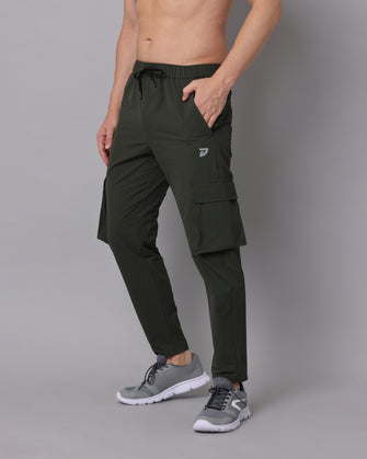 KA53 Travel Cargos Combo | Green,Medium Grey,Black