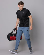 KA53 Travel Cargos Combo | Light Grey,Blue,Black
