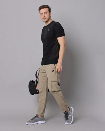 KA53 Travel Cargos Combo | Camel ,Black