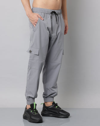 KA53 Cargo Joggers Midline Zip Trackpant 2.0 | Feather Grey