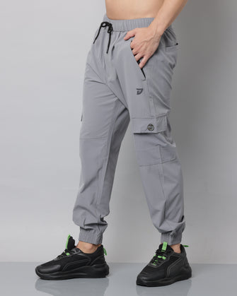 KA53 Cargo Joggers Midline Zip Trackpant 2.0 | Feather Grey