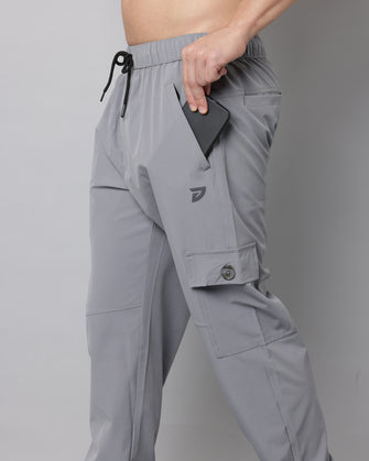 KA53 Cargo Joggers Midline Zip Trackpant 2.0 | Feather Grey