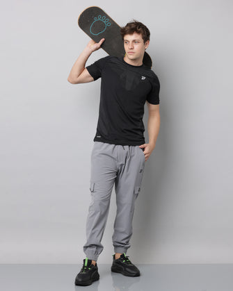 KA53 Cargo Joggers Midline Zip Trackpant 2.0 | Feather Grey