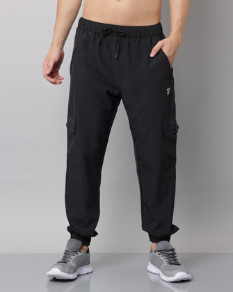 KA53 Cargo Joggers Midline Zip Trackpant 2.0 | Black