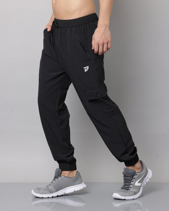 KA53 Cargo Joggers Midline Zip Trackpant 2.0 | Black