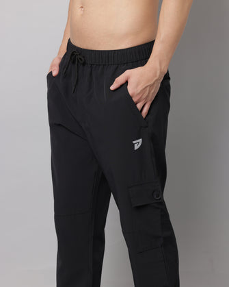 KA53 Cargo Joggers Midline Zip Trackpant 2.0 | Black