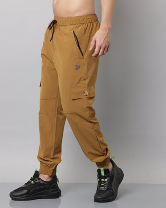 KA53 Cargo Joggers Midline Zip Trackpant 2.0 | Bronze Brown