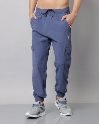 KA53 Cargo Joggers Midline Zip Trackpant 2.0 | Dolomite Blue