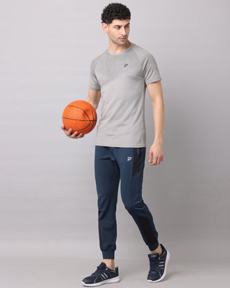 KA53 Dri-FIT Geometric T-Shirts | L Grey