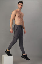 KA53 Cargo Joggers Midline Zip Trackpant | Dark Grey