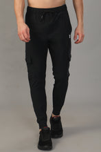 KA53 Cargo Joggers Midline Zip Trackpant | Black