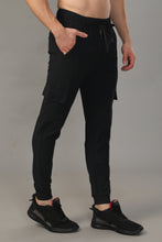 KA53 Cargo Joggers Midline Zip Trackpant | Black