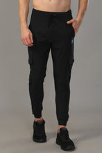 KA53 Cargo Joggers Midline Zip Trackpant |Black B