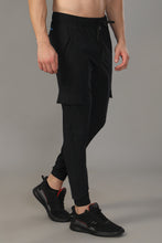 KA53 Cargo Joggers Midline Zip Trackpant |Black B