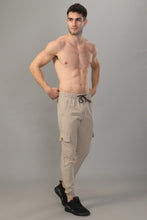 KA53 Cargo Joggers Midline Zip Trackpant |Peach