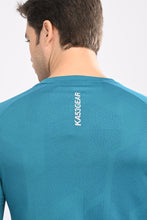 KA53 Printed Long Sleeve T-Shirt for Men | Magenta Blue